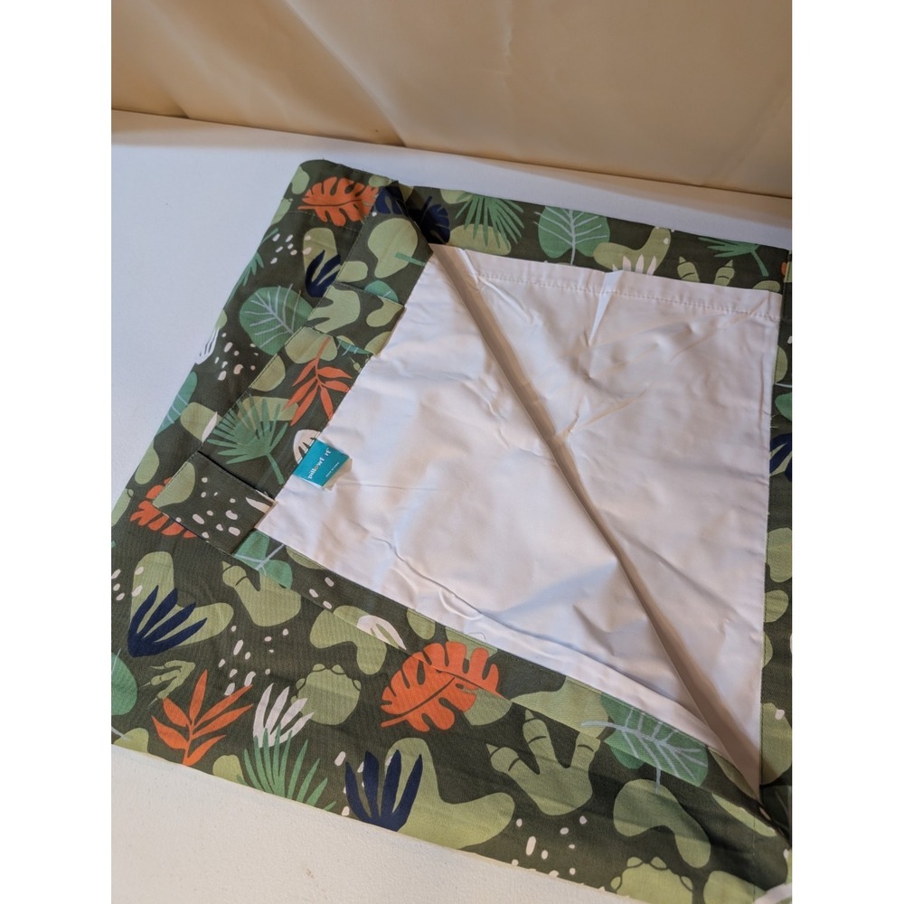 Pillowfort 42"x84" Jungle Leaf Light Filtering Curtain Panel – Green Print - Picture 2 of 2